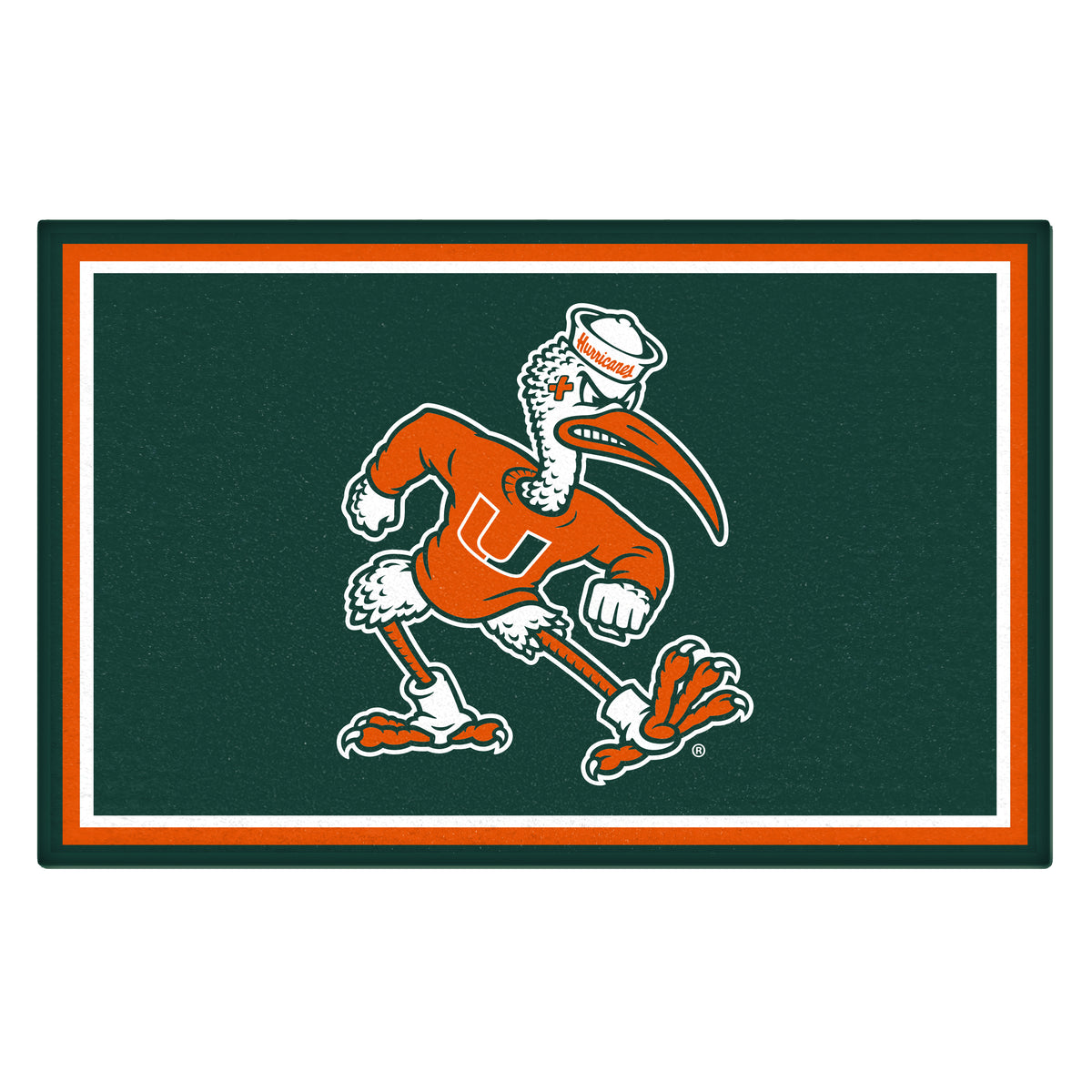 University of Miami 4x6 Rug