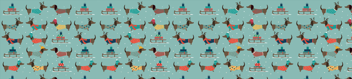 Sledding Dogs Vinyl Mat