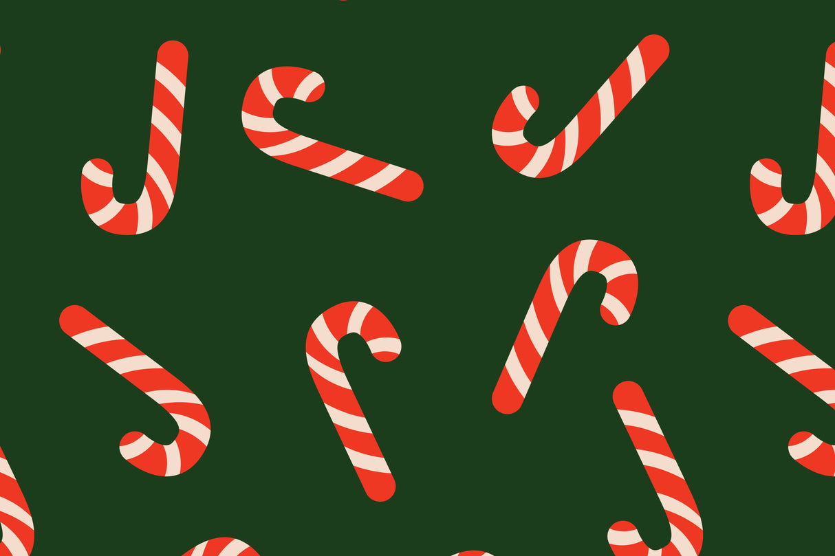 Candy Canes Vinyl Mat