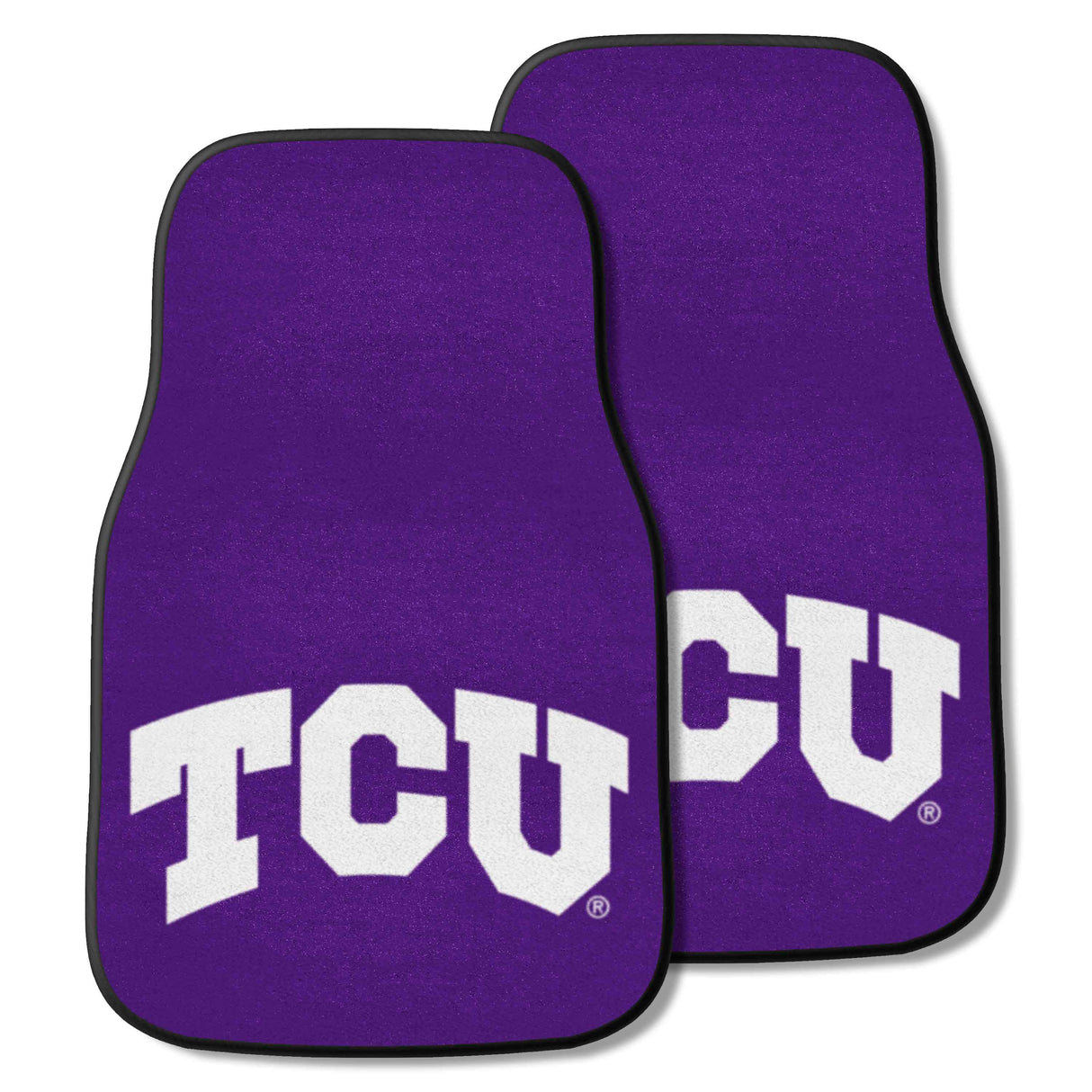 Texas Christian University 2-pc Carpet Car Mat Set