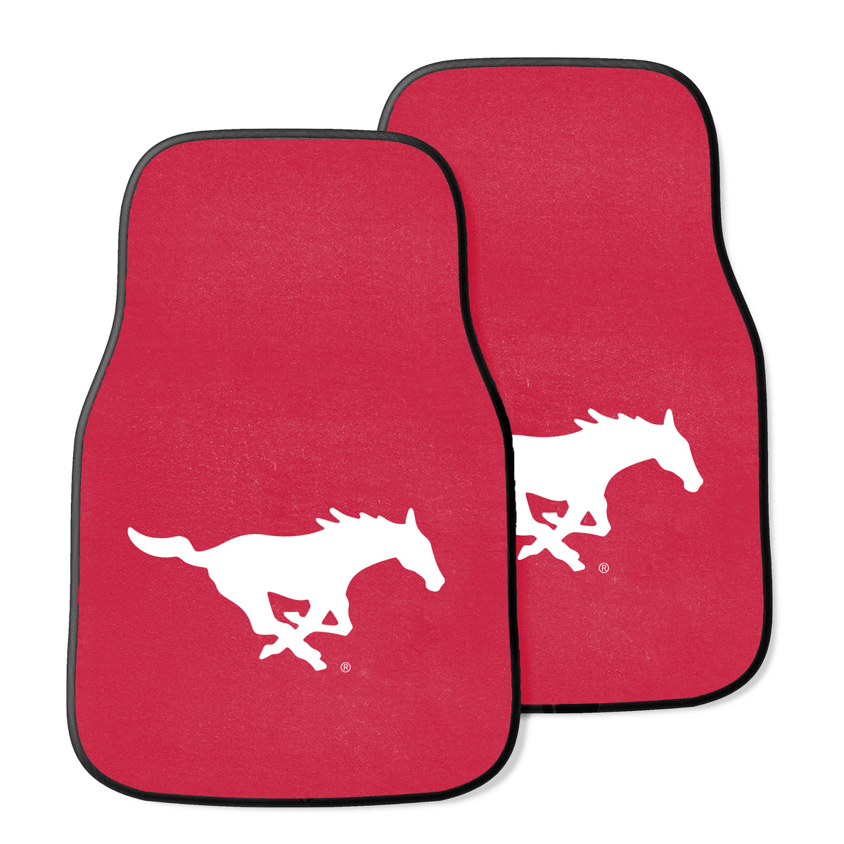 Southern Methodist University 2-pc Carpet Car Mat Set