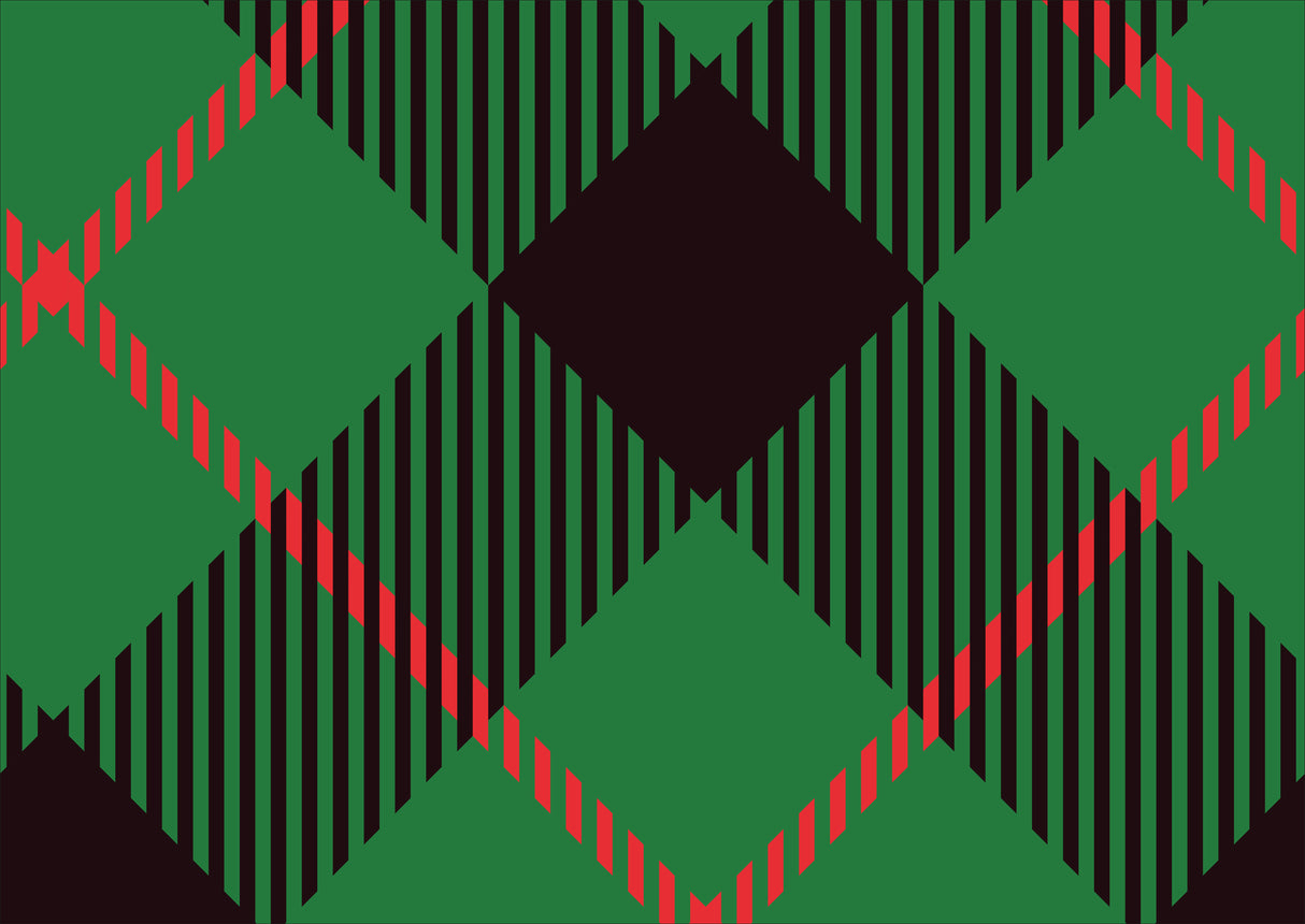 Grinch Plaid Memory Foam Bath Mat