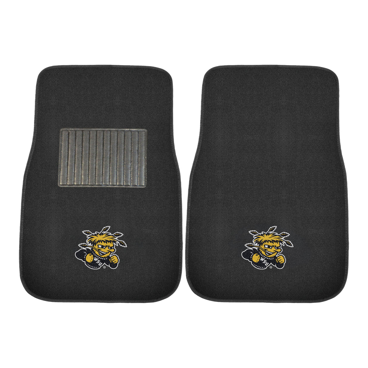 Wichita State University 2-pc Embroidered Car Mat Set