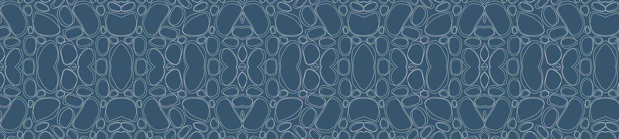 Blue Cobblestone Vinyl Mat