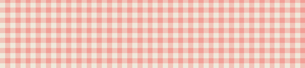 Pink Plaid Vinyl Entry Mat