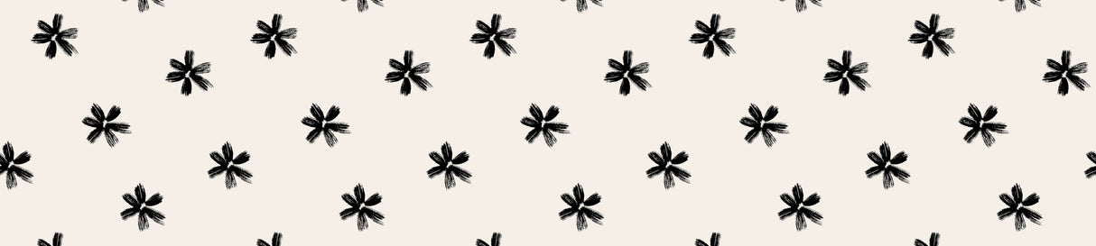 Charcoal Flowers Vinyl Mat