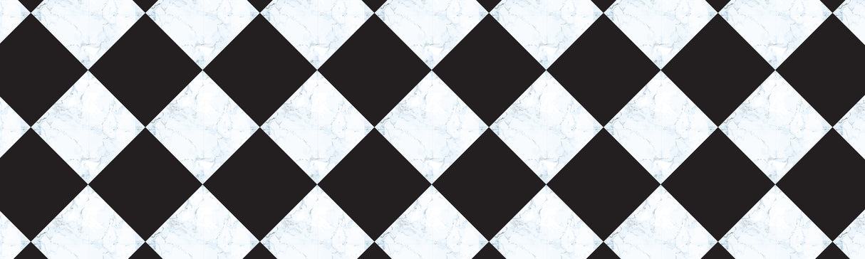 Marble Checkerboard Vinyl Mat