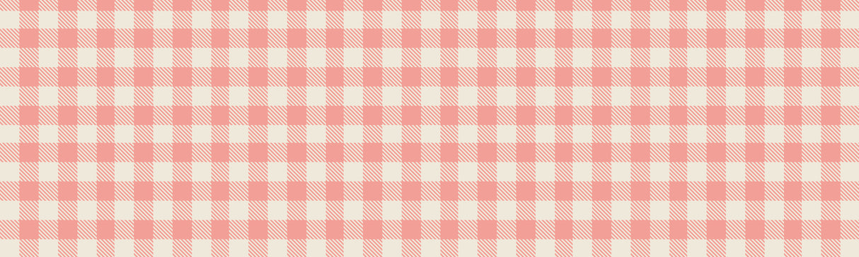 Pink Plaid Vinyl Entry Mat