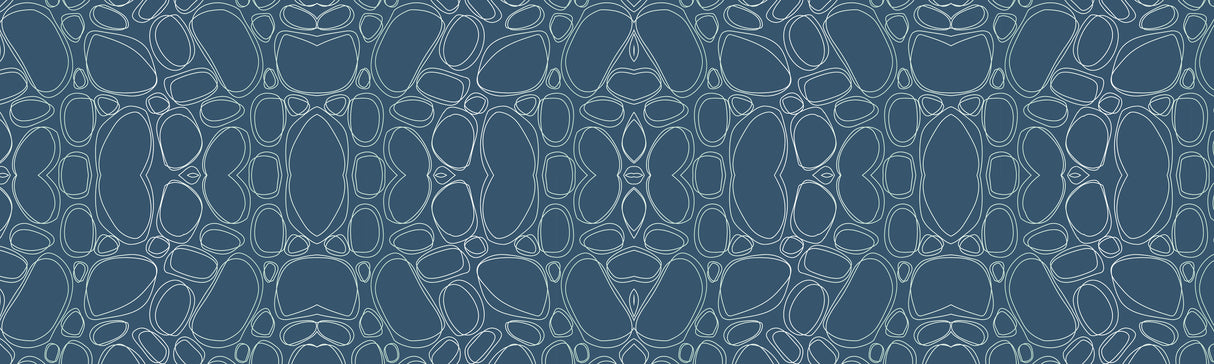 Blue Cobblestone Vinyl Mat