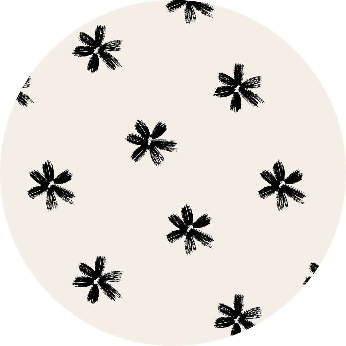 Charcoal Flowers Vinyl Mat