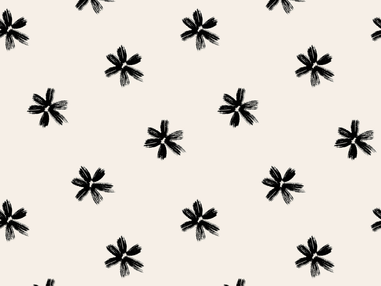Charcoal Flowers Vinyl Mat