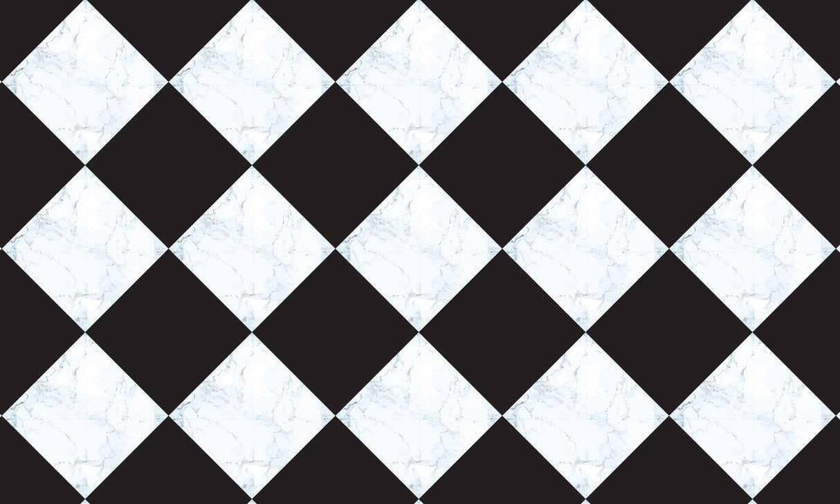 Marble Checkerboard Vinyl Mat