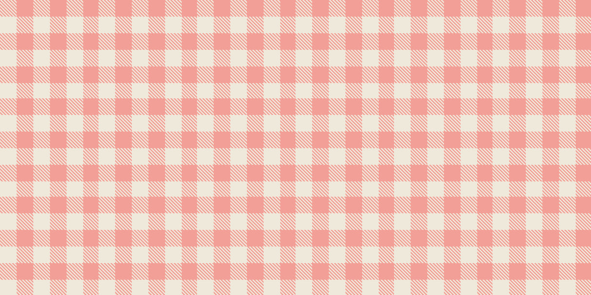 Pink Plaid Vinyl Entry Mat