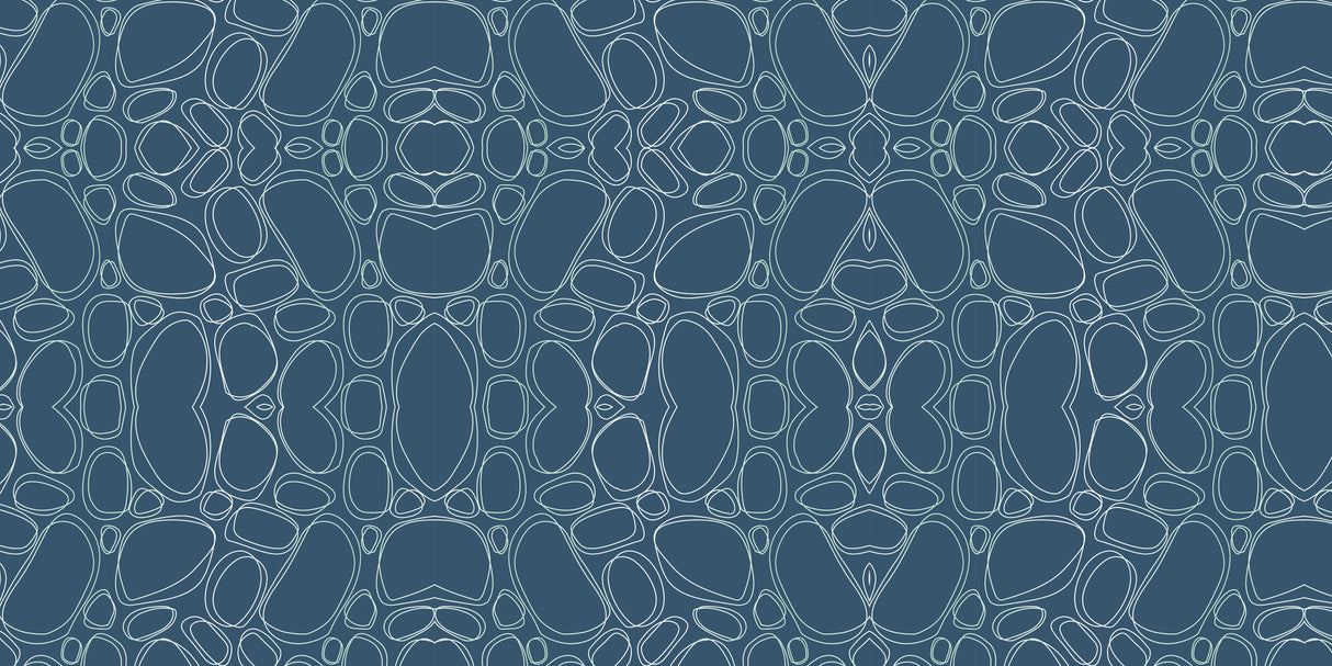 Blue Cobblestone Vinyl Mat