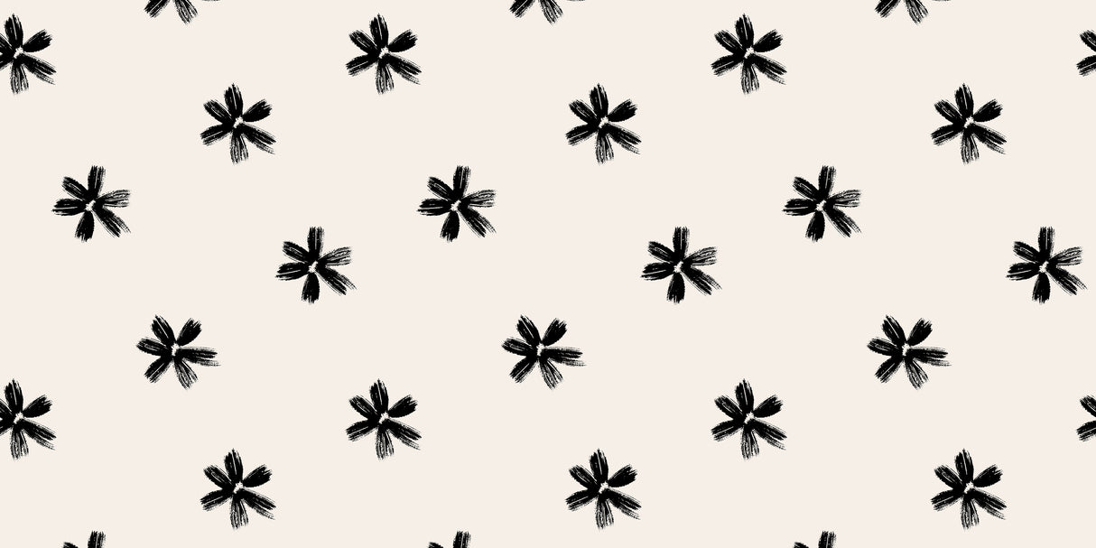 Charcoal Flowers Vinyl Mat