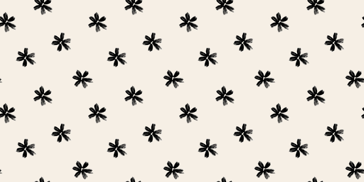 Charcoal Flowers Vinyl Mat
