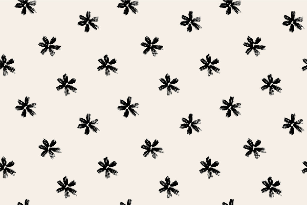 Charcoal Flowers Vinyl Mat