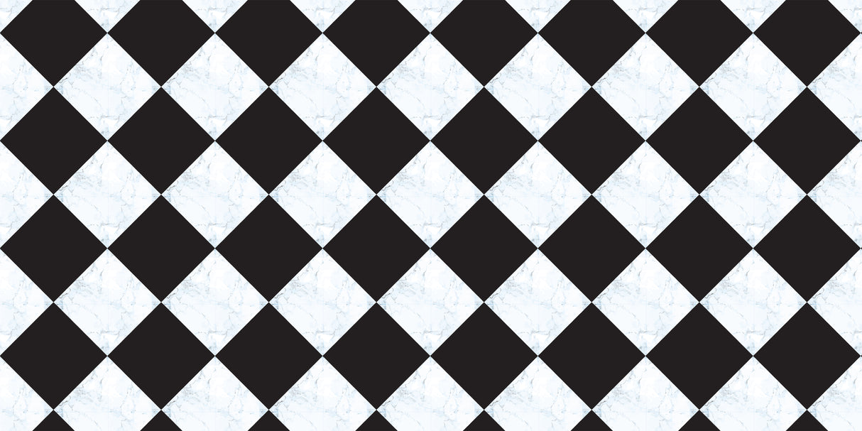 Marble Checkerboard Vinyl Mat
