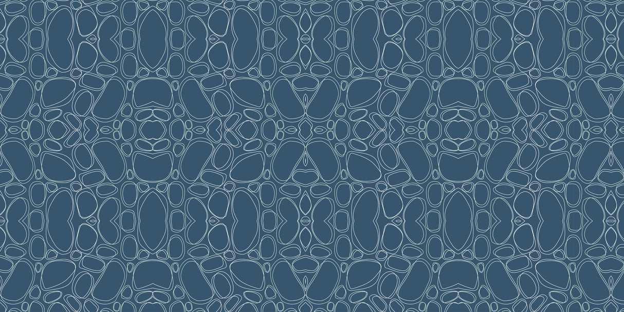 Blue Cobblestone Vinyl Mat