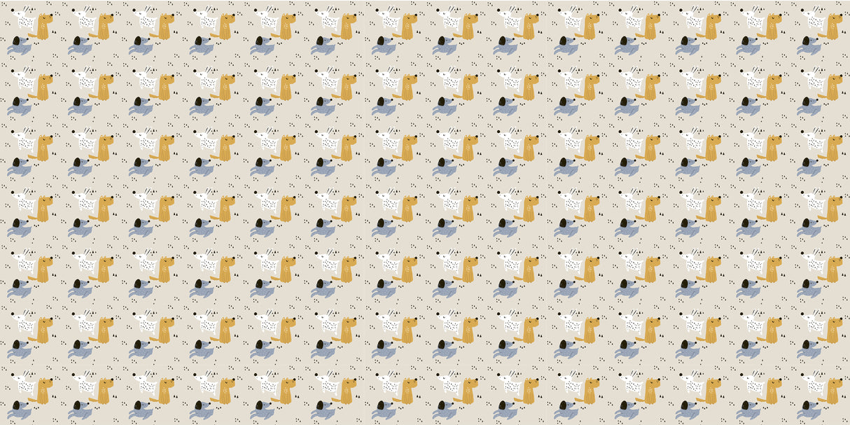 Playful Dogs Vinyl Mat