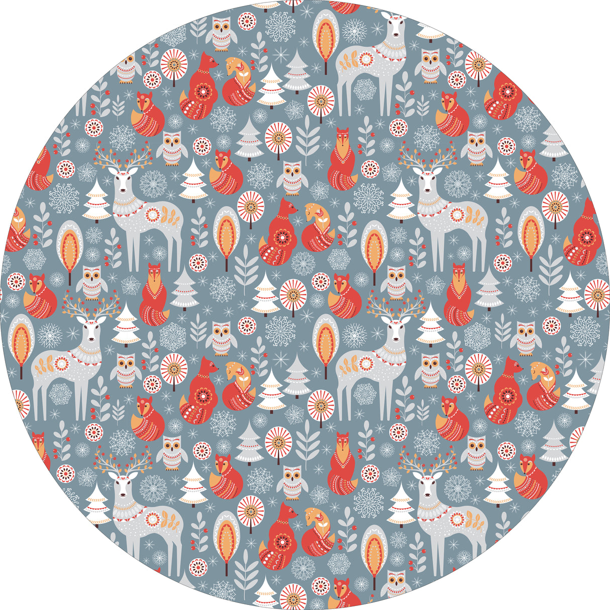 Folklore Animals Vinyl Mat