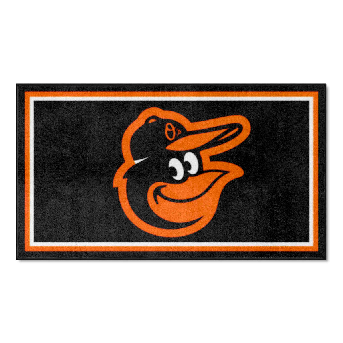 Baltimore Orioles 3x5 Plush Area Rug - Cartoon Bird