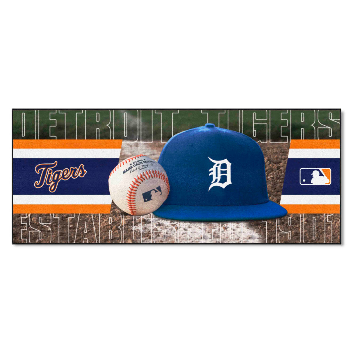Detroit Tigers Baseball Runner