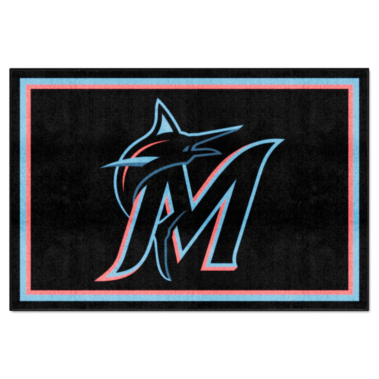 Miami Marlins 5x8 Rug