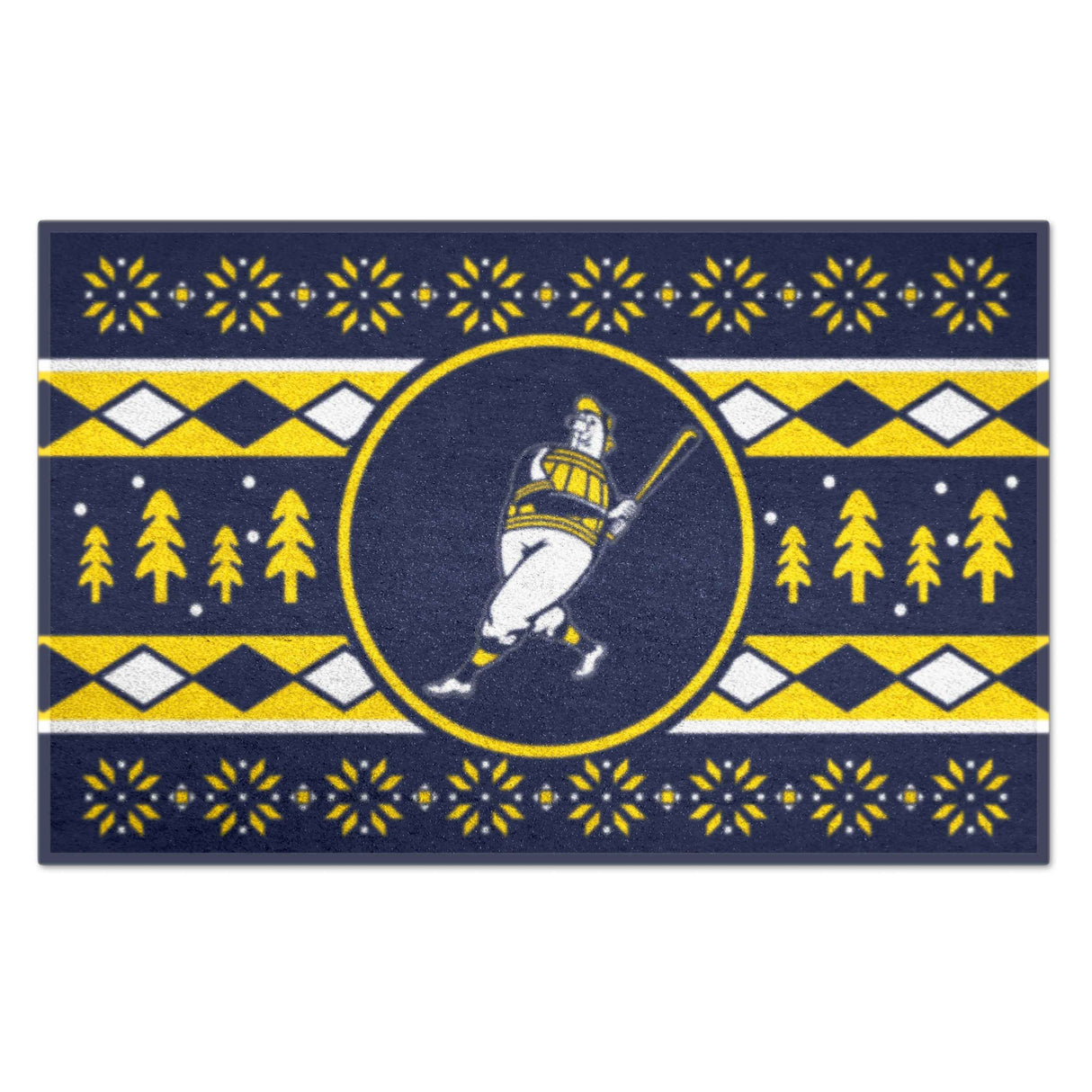 Milwaukee Brewers Starter Mat - Holiday Sweater