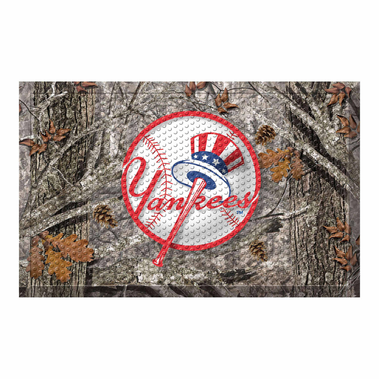 NY Yankees Camo Scraper Mat