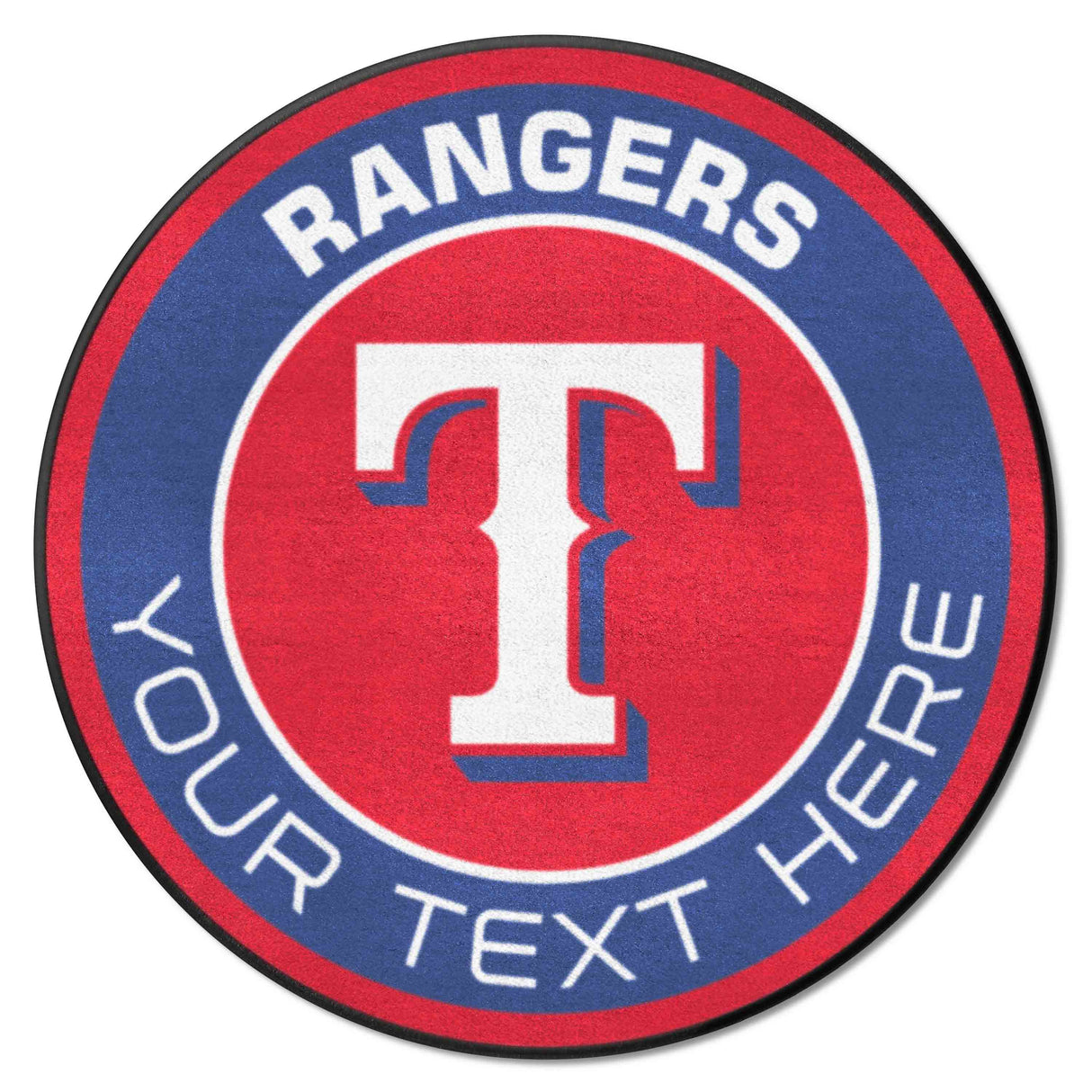 Texas Rangers Personalized Roundel Mat