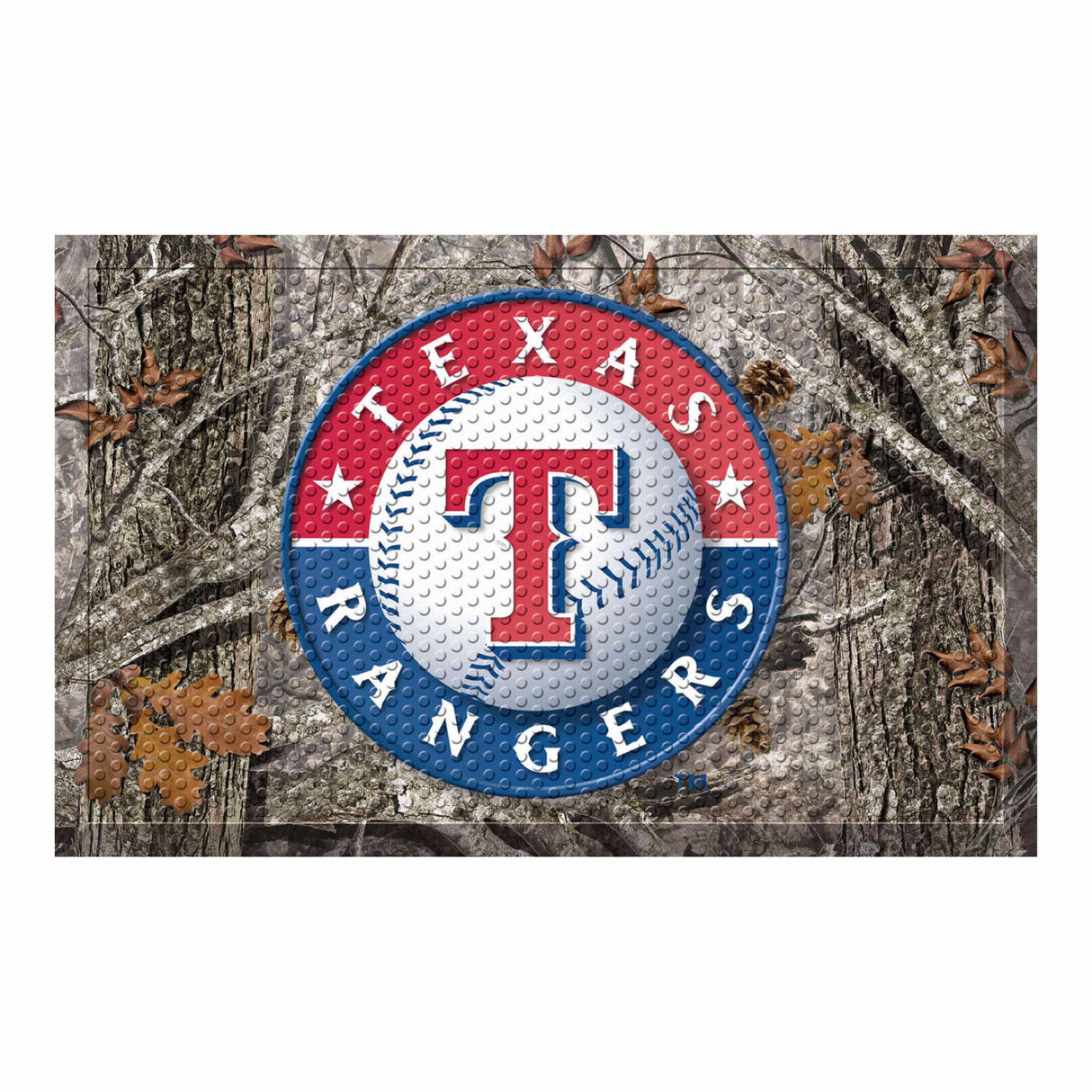 Texas Rangers Camo Scraper Mat