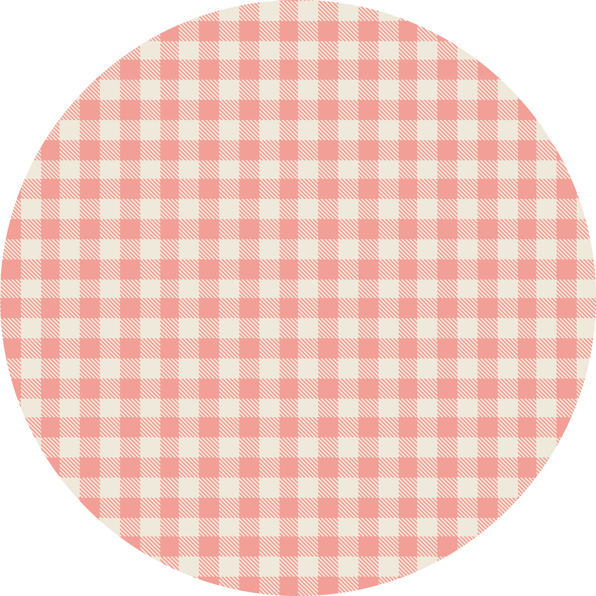 Pink Plaid Vinyl Entry Mat