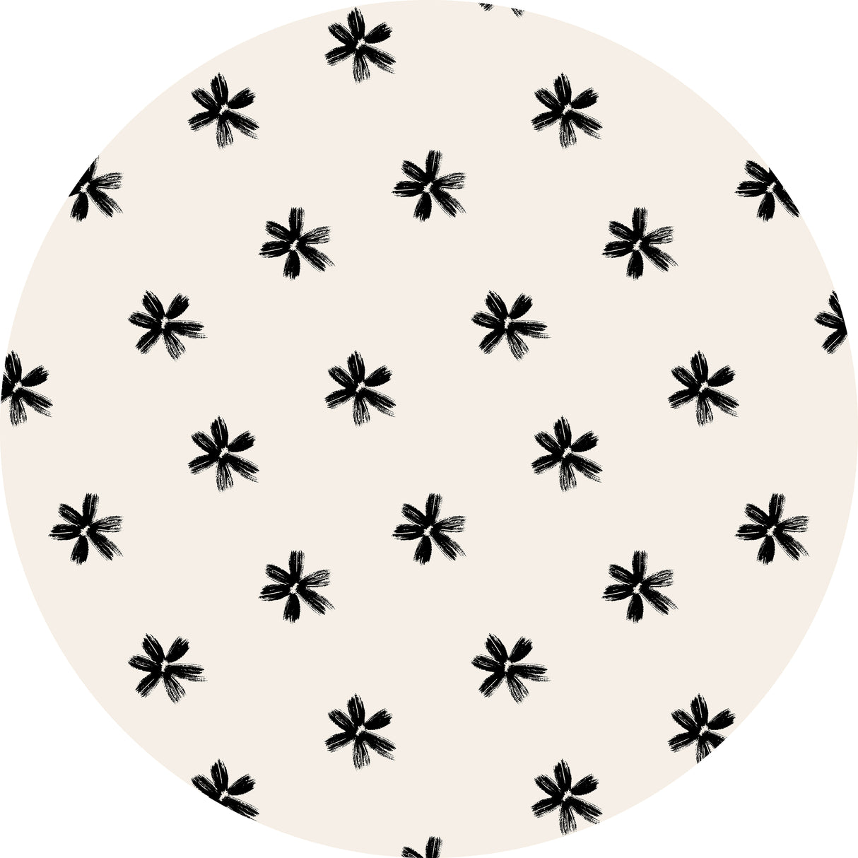 Charcoal Flowers Vinyl Mat