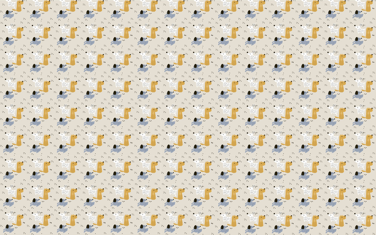 Playful Dogs Vinyl Mat