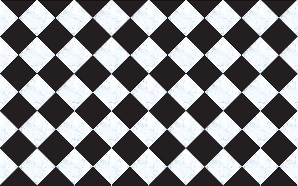 Marble Checkerboard Vinyl Mat