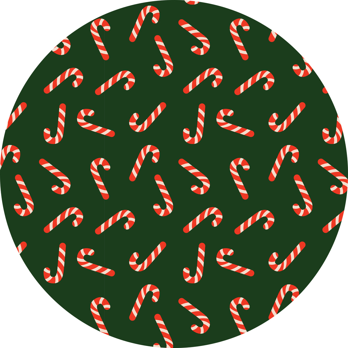 Candy Canes Vinyl Mat