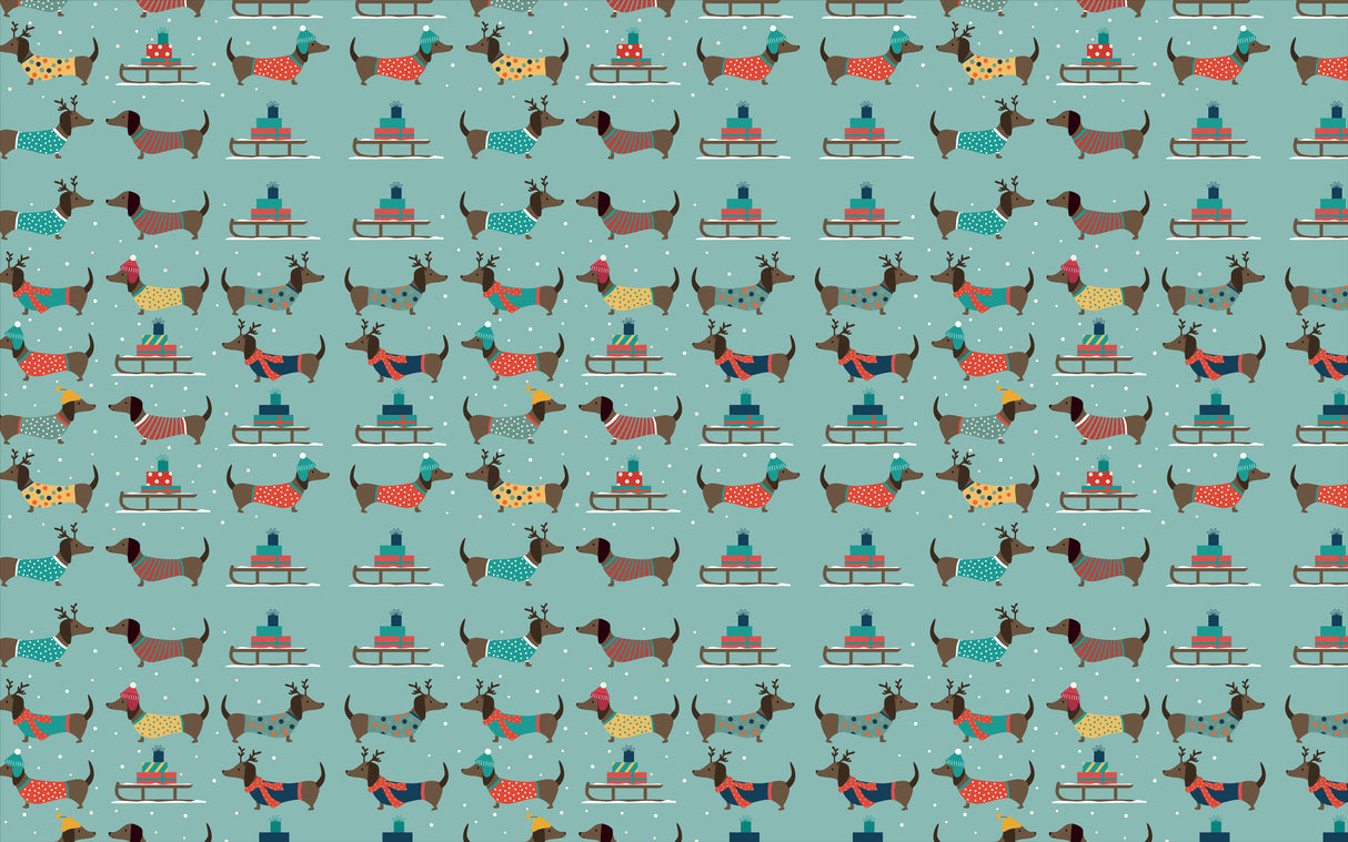 Sledding Dogs Vinyl Mat