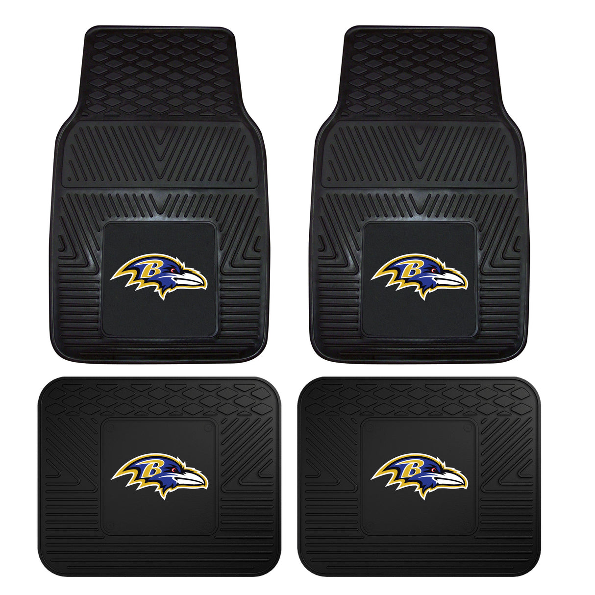 Baltimore Ravens 4-pc Vinyl Car Mat Set