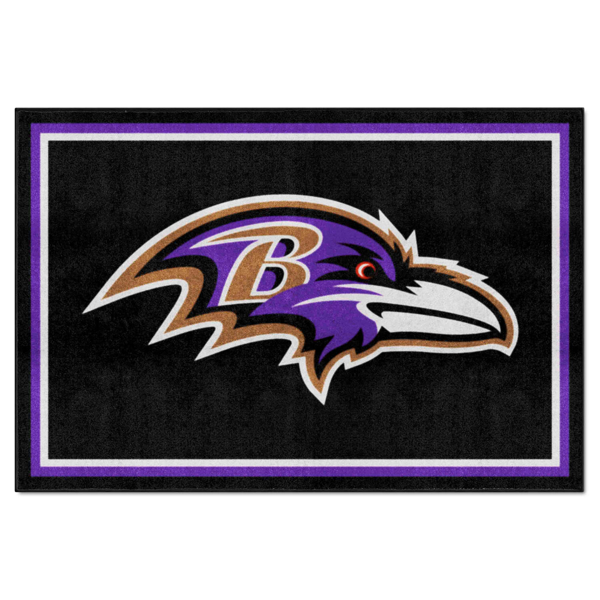 Baltimore Ravens 5x8 Rug