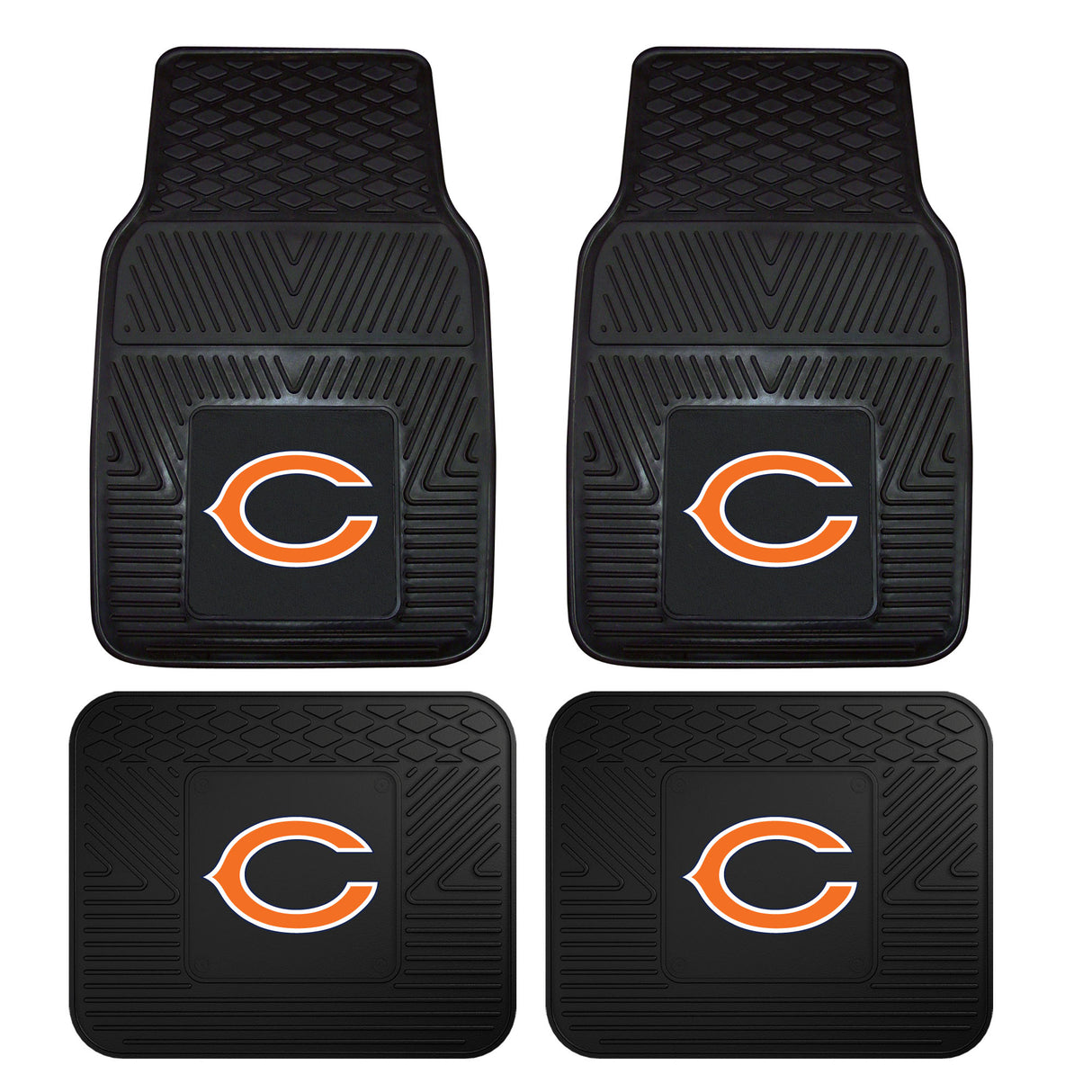 Chicago Bears 4-pc Vinyl Car Mat Set
