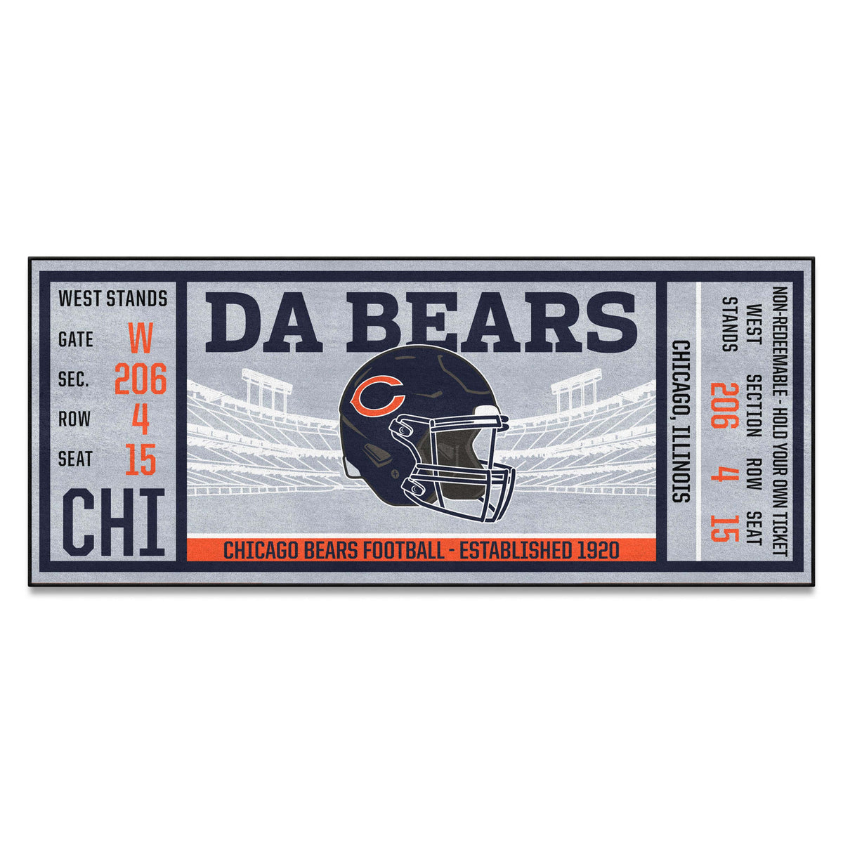 Chicago Bears Ticket Runner