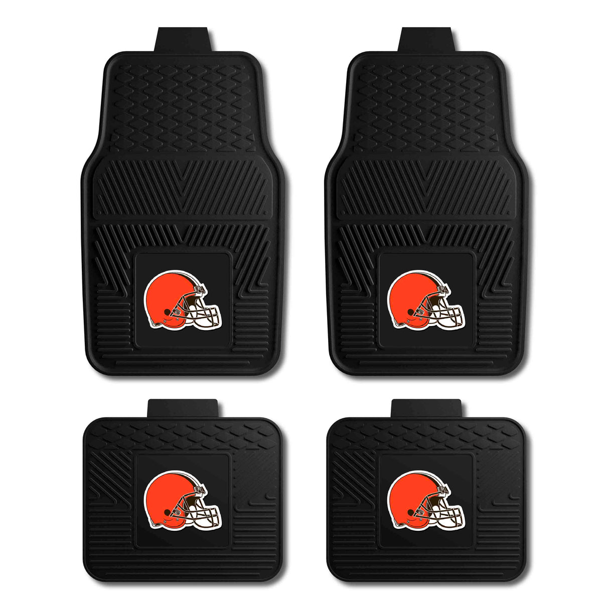 Cleveland Browns 4-pc Vinyl Car Mat Set