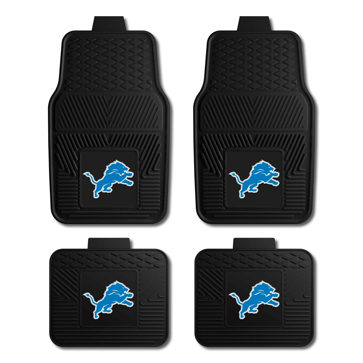 Detroit Lions 4-pc Vinyl Car Mat Set