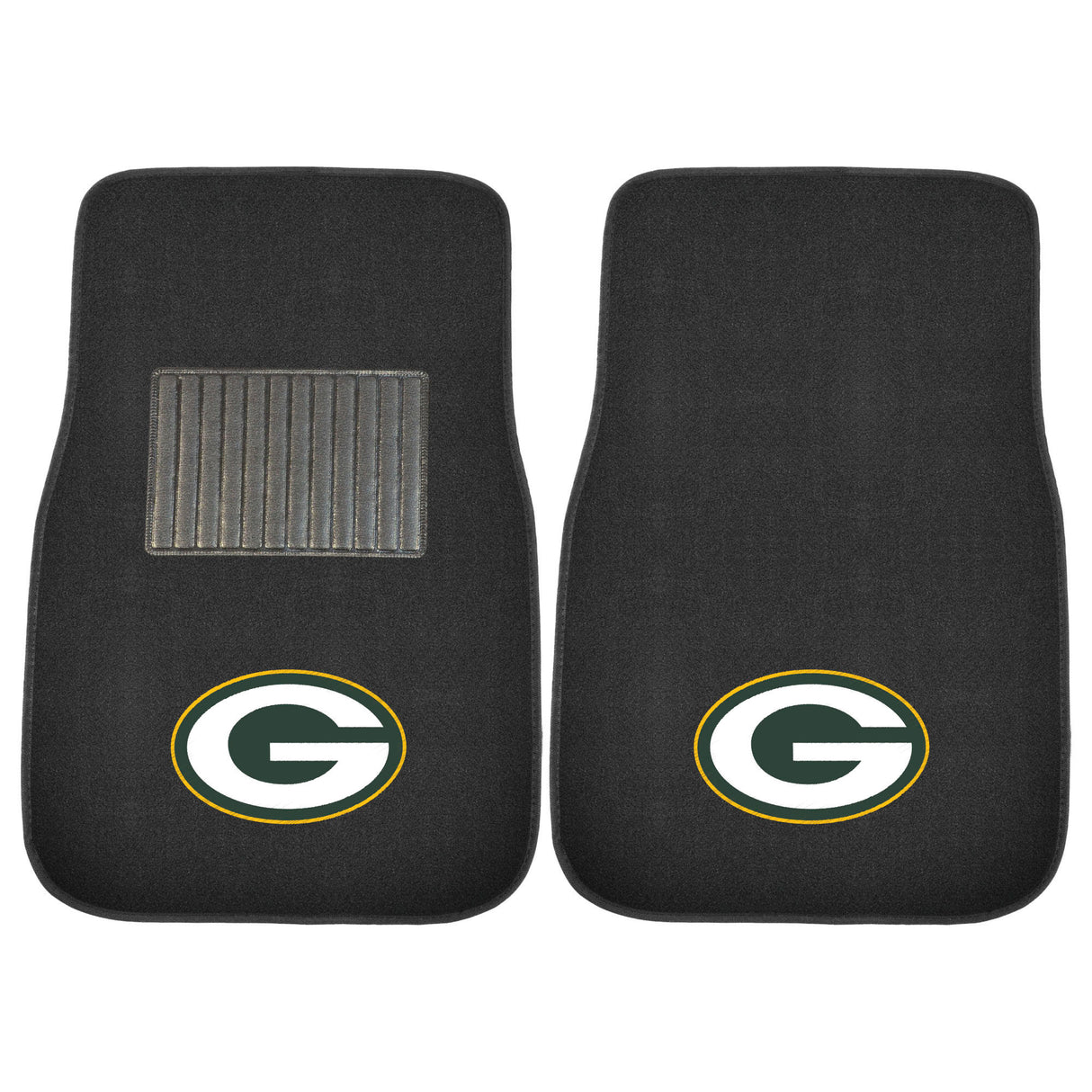 Green Bay Packers 2-pc Embroidered Car Mat Set