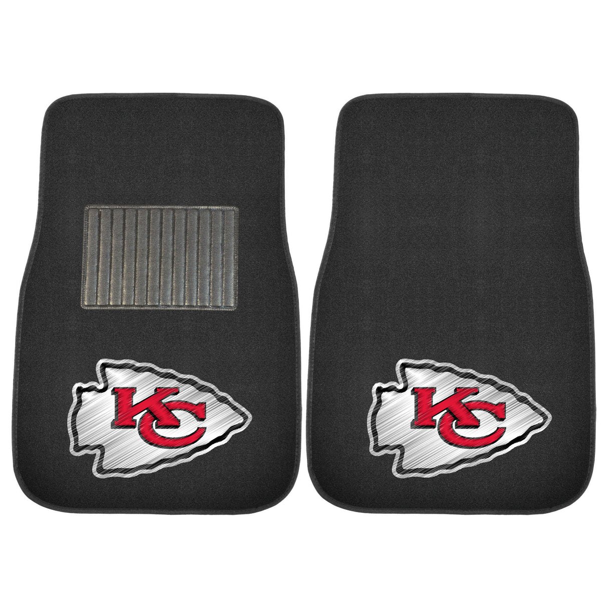 Kansas City Chiefs 2-pc Embroidered Car Mat Set