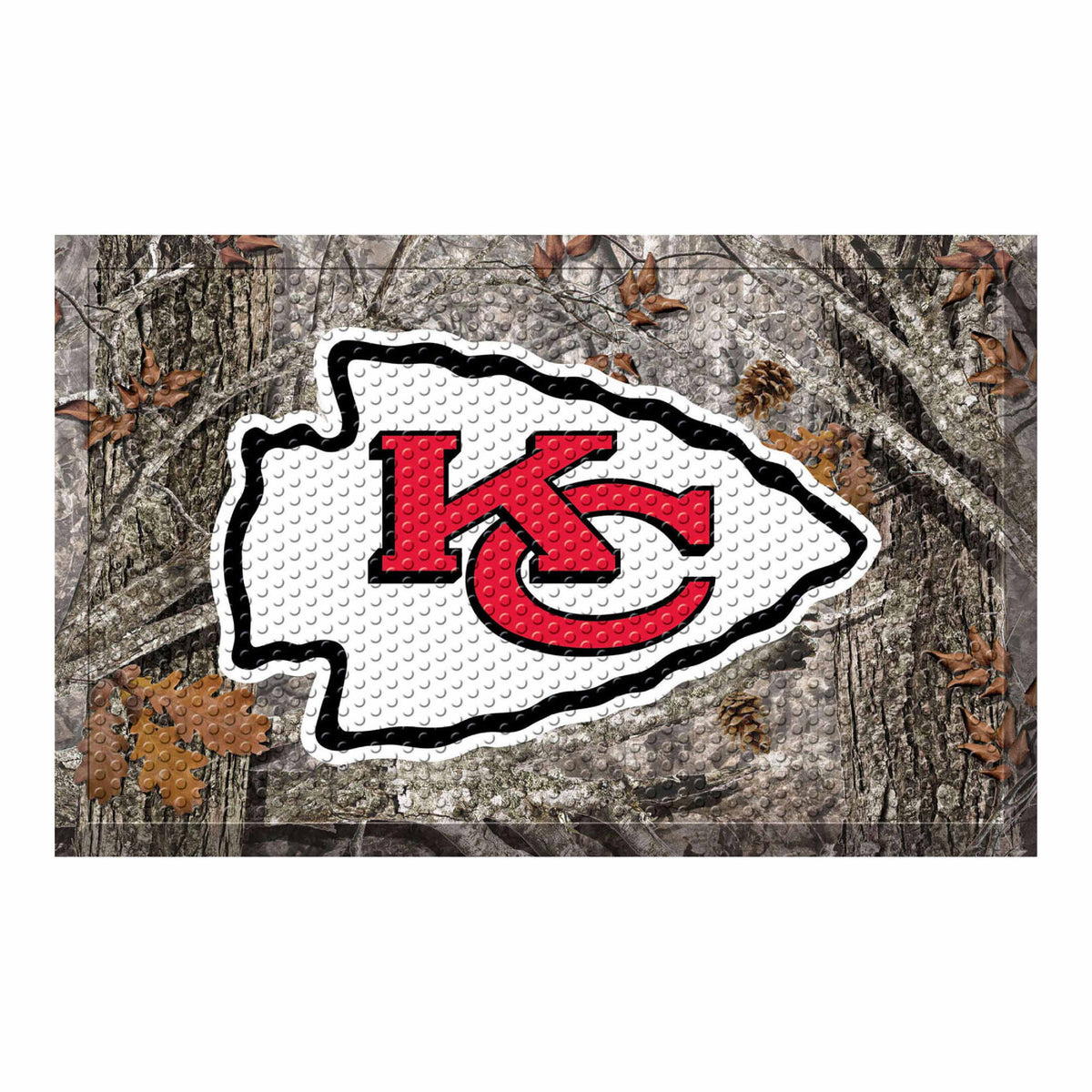 Kansas City Chiefs Camo Scraper Mat