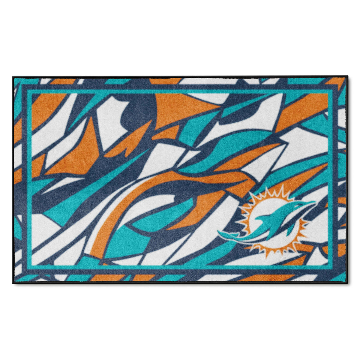Miami Dolphins 4x6 Rug