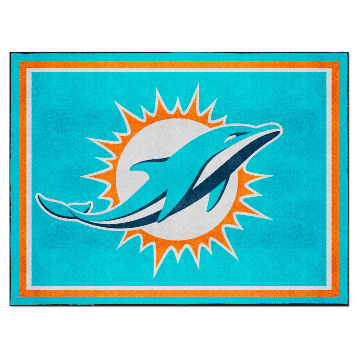 Miami Dolphins 8x10 Rug