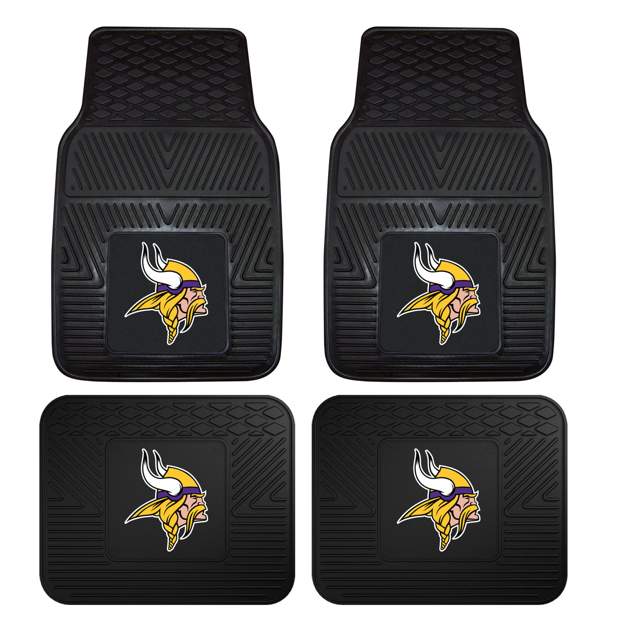 Minnesota Vikings 4-pc Vinyl Car Mat Set